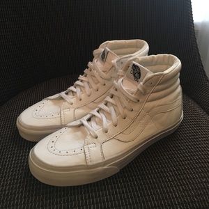 COPY - High Top White Leather Vans